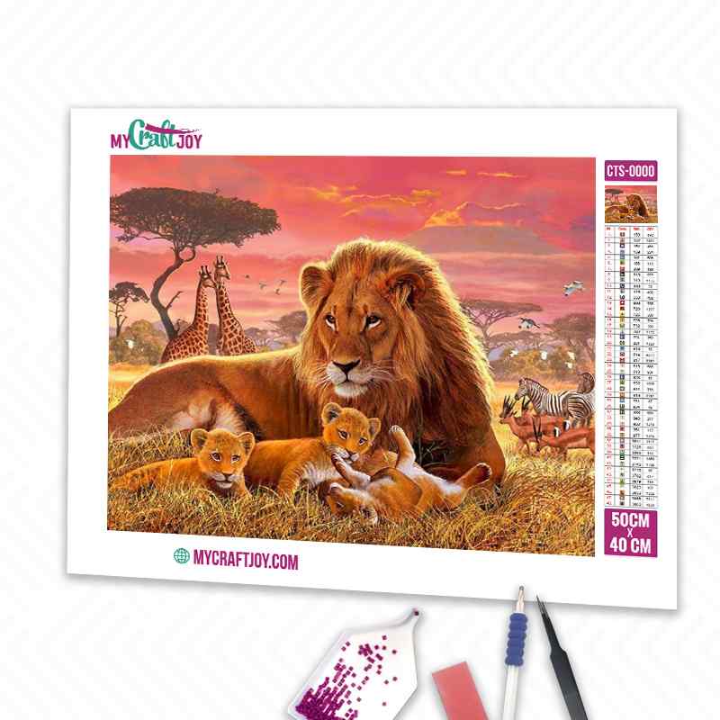 Lions - DIY Diamond Painting Kit