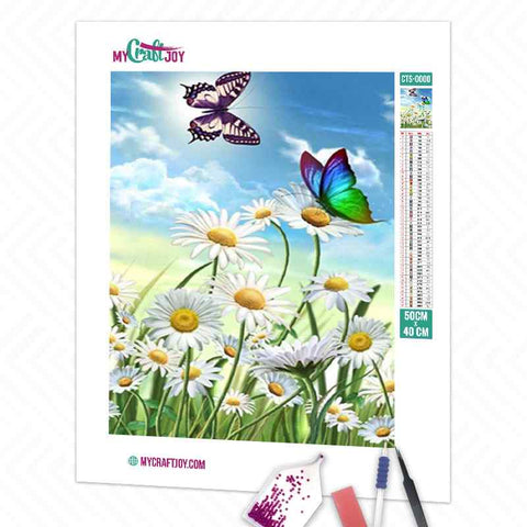 Butterflies and Flowers - DIY Diamond Painting Kit