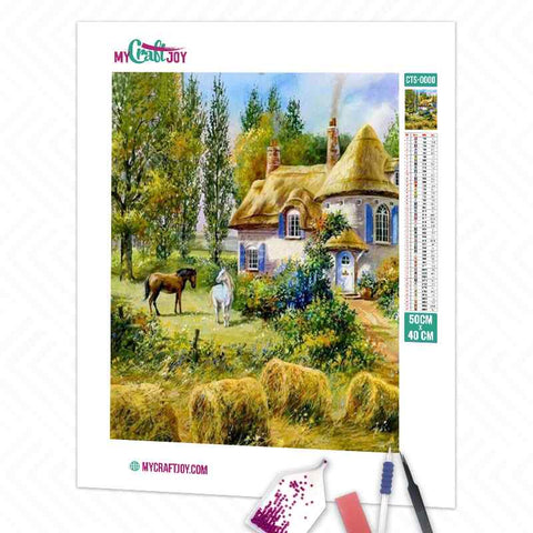 Horses in the Countryside - DIY Diamond Painting Kit