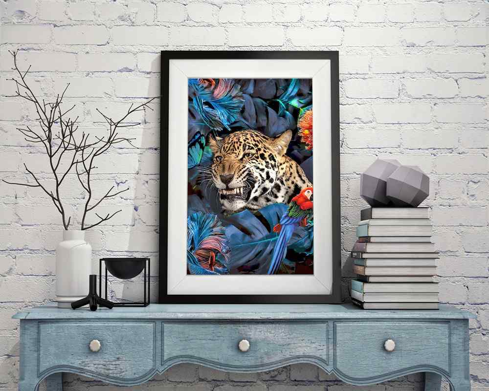 Angry Leopard - DIY Diamond Painting Kit