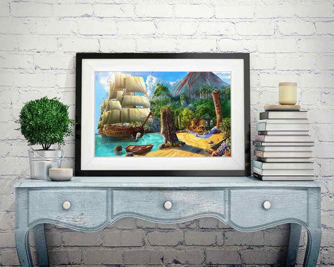 Secret Island - DIY Diamond Painting Kit