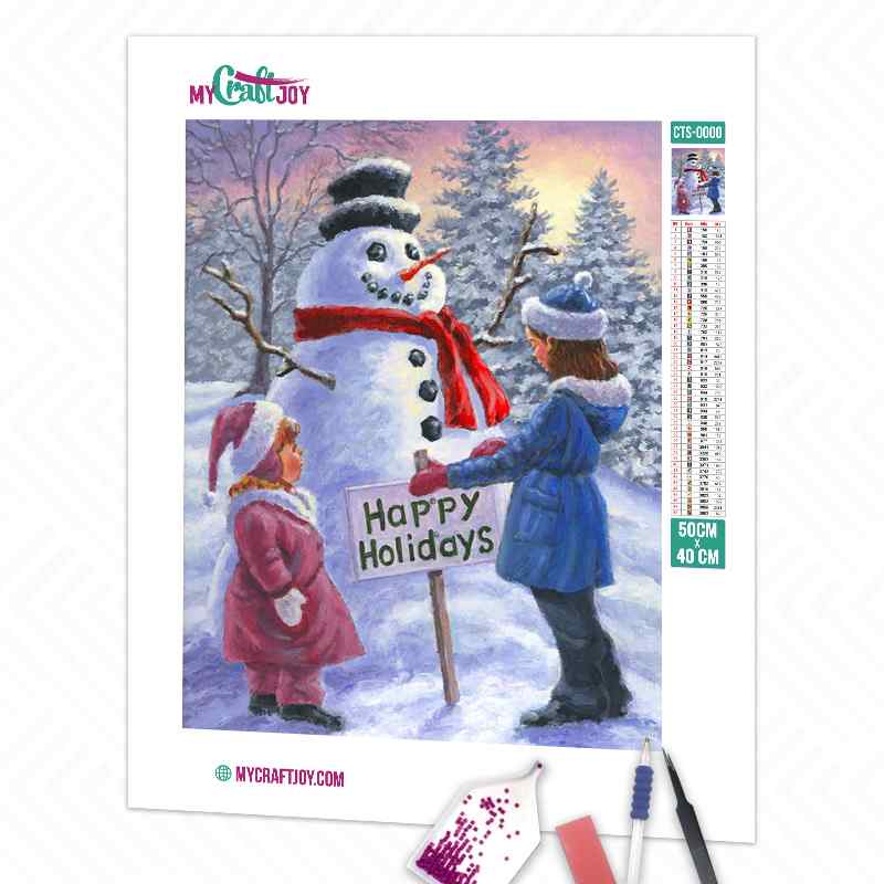 Snowman - DIY Diamond Painting Kit