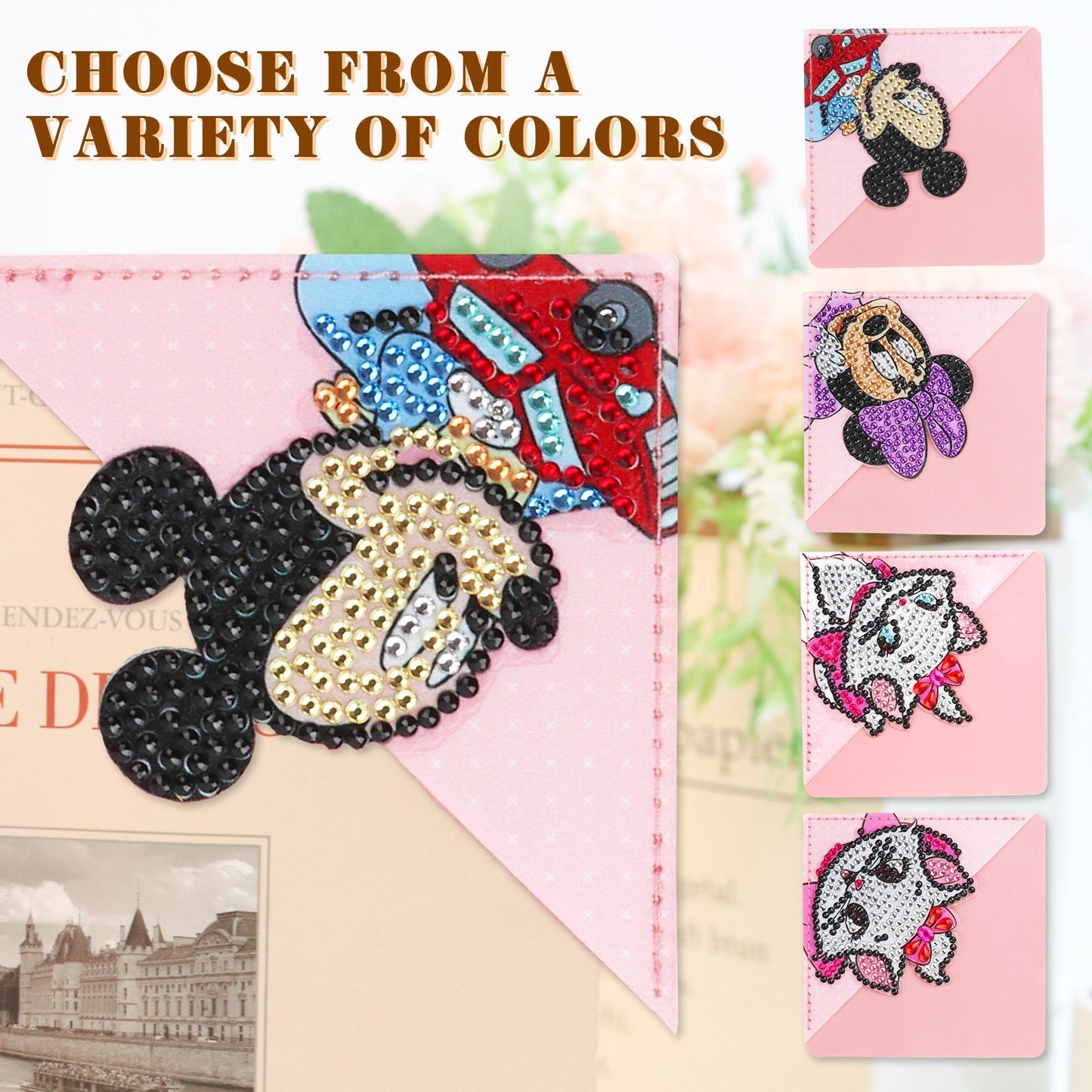 4pcs Cartoon Characters Corner Bookmarks