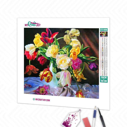 Flowers - DIY Diamond Painting Kit