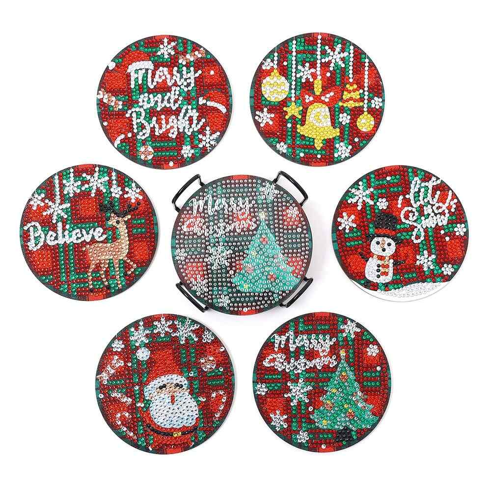 Christmas 6-pack - Diamond Painting Coasters