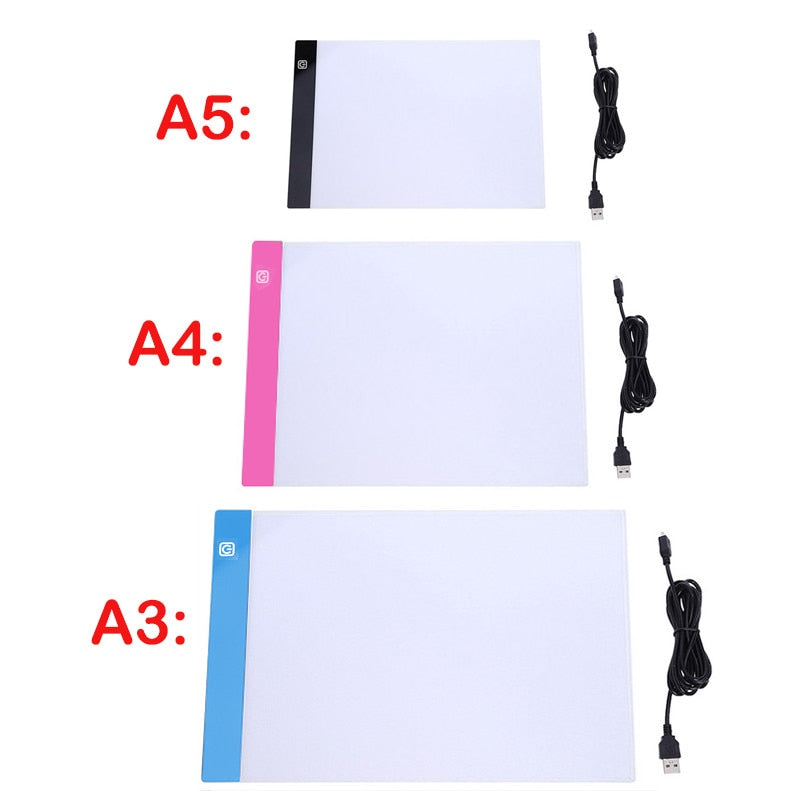 A3/A4/A5 Dimmable Led Light Pad Drawing Board