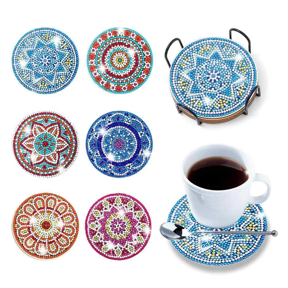 Mandalas 6-pack - Diamond Painting Coasters