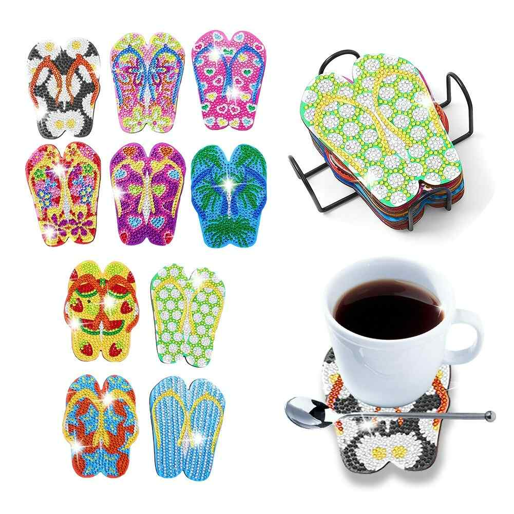 Sandals 10-pack - Diamond Painting Coasters