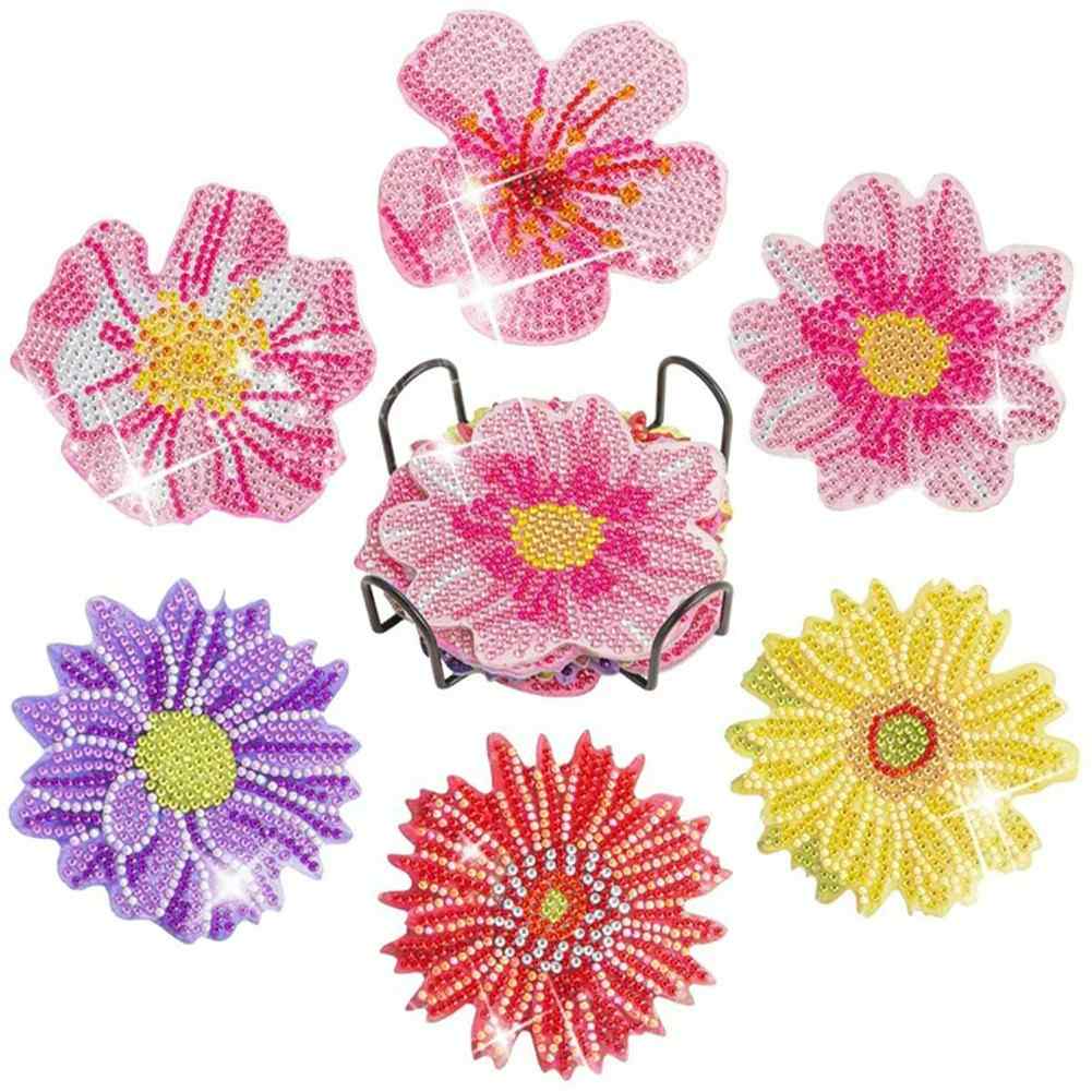 Flowers 6-pack - Diamond Painting Coasters