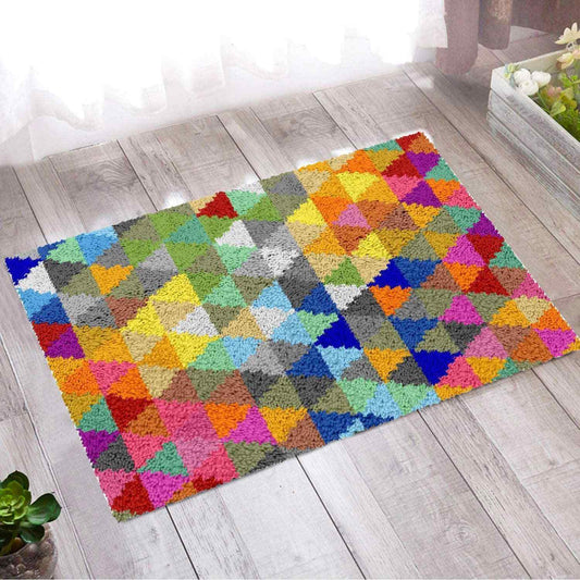 Hundred Colors Rug - (16x24in - 40x60cm) - DIY Latch Hook Kit