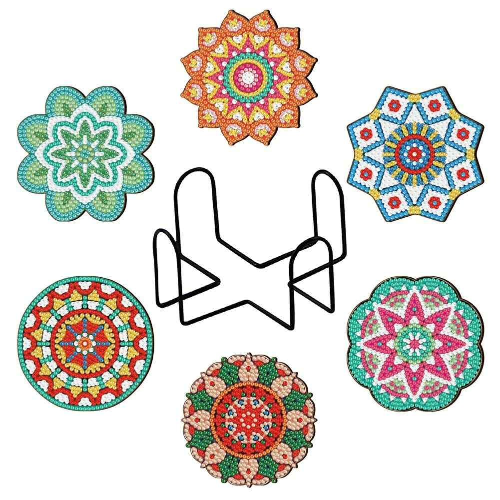 Mandalas 6-pack - Diamond Painting Coasters