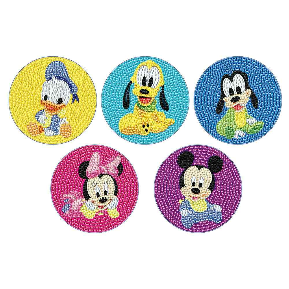 Disney 5-pack - Diamond Painting Coasters