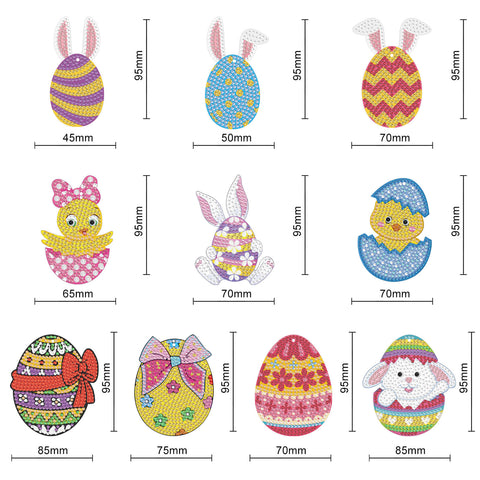 Easter Ornaments (10 Pack) - Diamond Painting Accessories