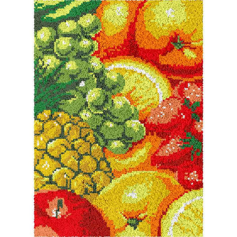 Fruits - (23x33in - 60x85cm) - DIY Latch Hook Kit