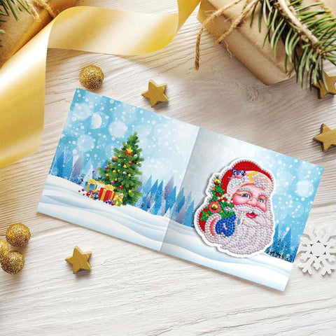 Diamond Painting Christmas Cards [8 Pack]