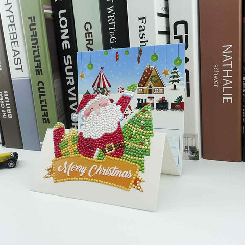 Diamond Painting Christmas Cards [8 Pack]