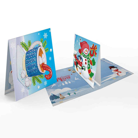 Diamond Painting Christmas Cards [8 Pack]