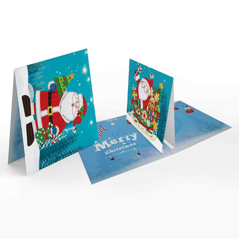 Diamond Painting Christmas Cards [8 Pack]