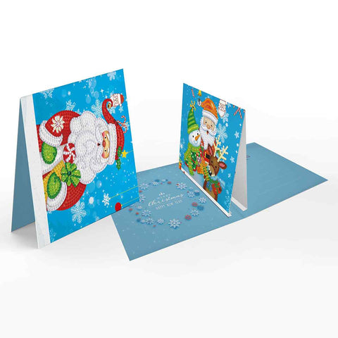 Diamond Painting Christmas Cards [8 Pack]