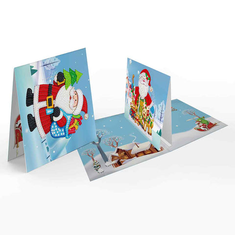 Diamond Painting Christmas Cards [8 Pack]