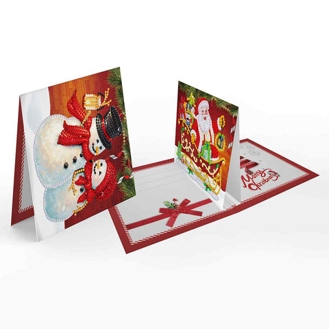 Diamond Painting Christmas Cards [8 Pack]