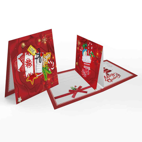 Diamond Painting Christmas Cards [8 Pack]