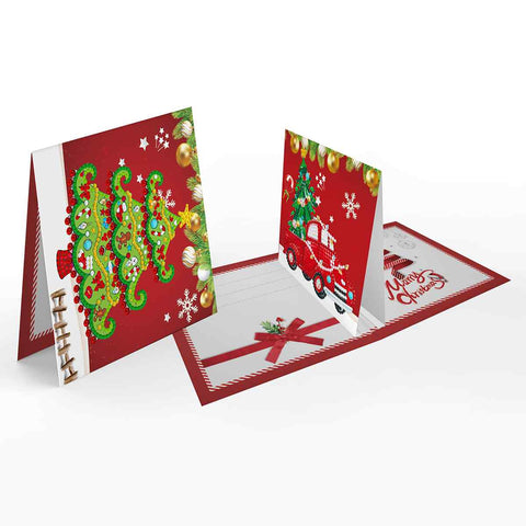 Diamond Painting Christmas Cards [8 Pack]