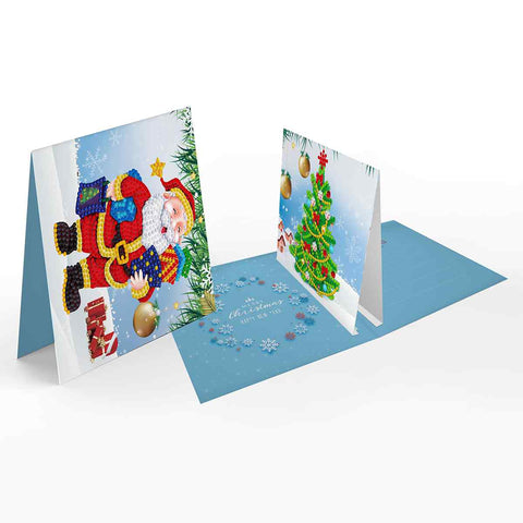 Diamond Painting Christmas Cards [8 Pack]