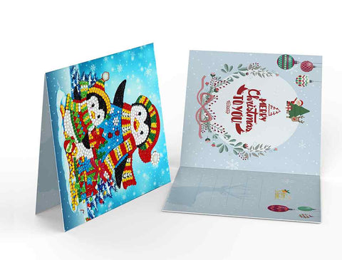 Diamond Painting Christmas Cards [8 Pack]