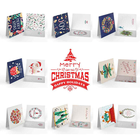 Diamond Painting Christmas Cards [8 Pack]