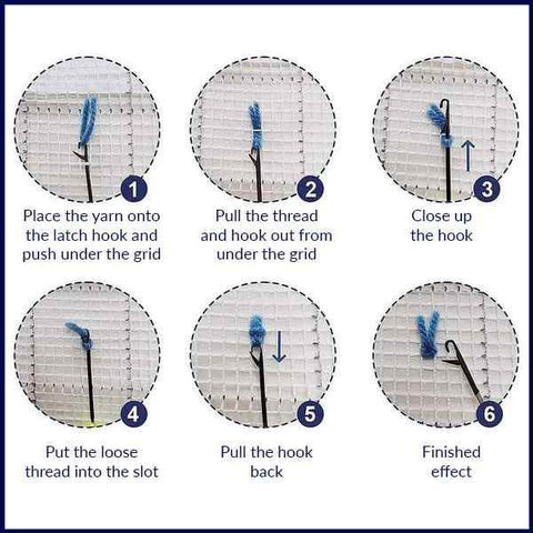 Golf Dogs - (33x23in - 85x60cm) - DIY Latch Hook Kit