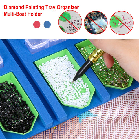Crystal Crate - Foldable Diamond Painting Tray Organizer