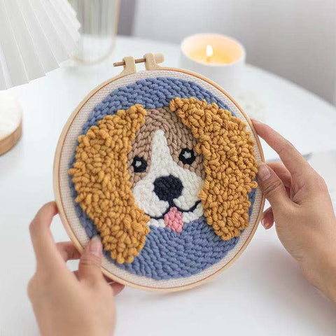 Boston Terrier - Punch Needle Kit