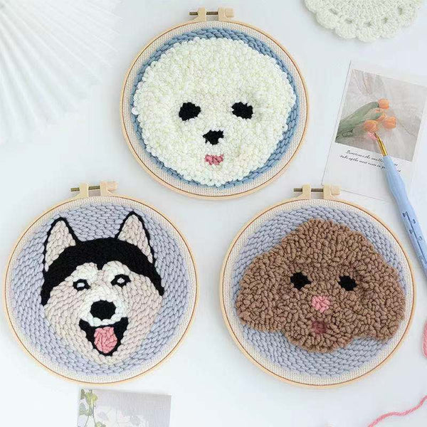 Boston Terrier - Punch Needle Kit