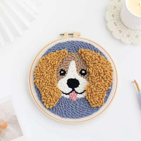 Boston Terrier - Punch Needle Kit