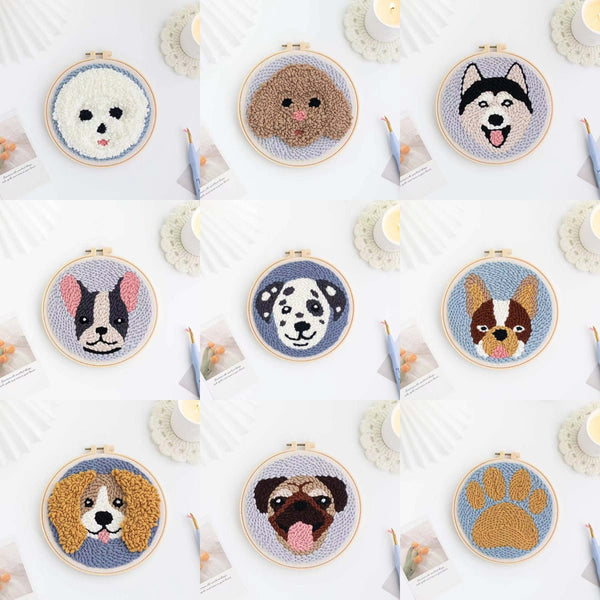 Boston Terrier - Punch Needle Kit