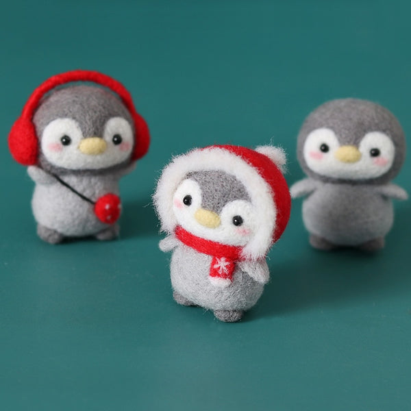 Christmas Penguin - DIY Felt Painting Kit
