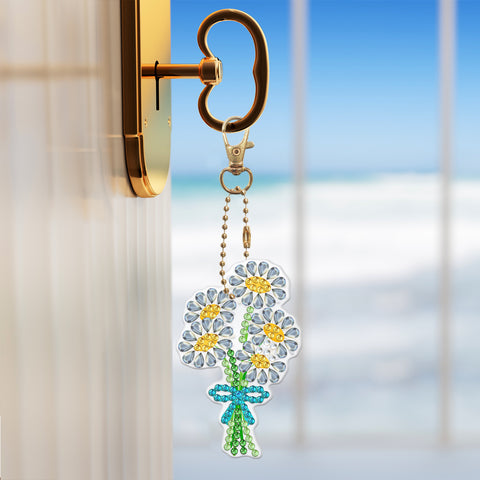 Flower Keychain (5 pack) - Diamond Painting Accessories