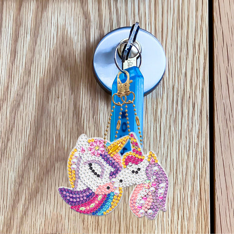 Unicorn Keychain (8 pack) - Diamond Painting Accessories