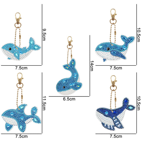 Sea Animals (5 pack) - Diamond Painting Accessories