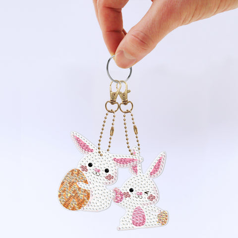 Easter Rabbit Keychain (5 pack) - Diamond Painting Accessories