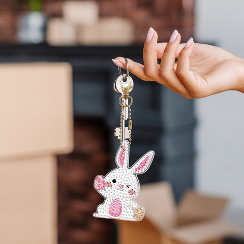 Easter Rabbit Keychain (5 pack) - Diamond Painting Accessories