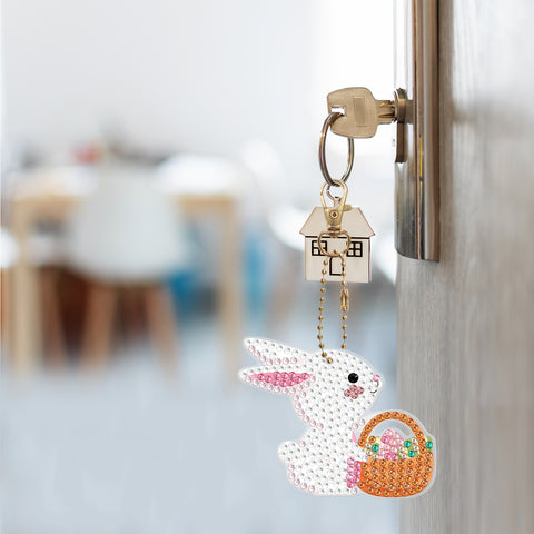 Easter Rabbit Keychain (5 pack) - Diamond Painting Accessories