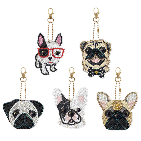 Dog Keychain (5 pack) - Diamond Painting Accessories