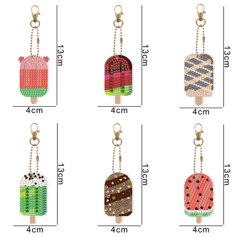 Popsicle Keychain (6 pack) - Diamond Painting Accessories
