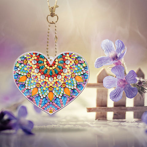 Heart Maze Keychain Ornaments (2 pack) - Diamond Painting Accessories