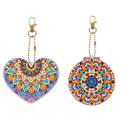 Heart Maze Keychain Ornaments (2 pack) - Diamond Painting Accessories