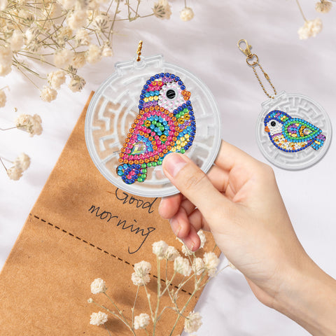 Bird Keychain Ornaments (2 pack) - Diamond Painting Accessories