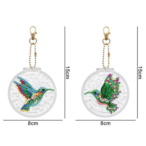 Bird Keychain Ornaments (2 pack) - Diamond Painting Accessories