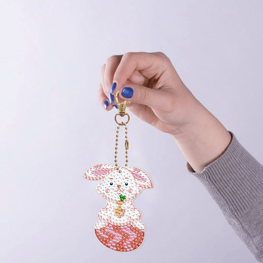 Easter Rabbit Keychain (8 pack) - Diamond Painting Accessories